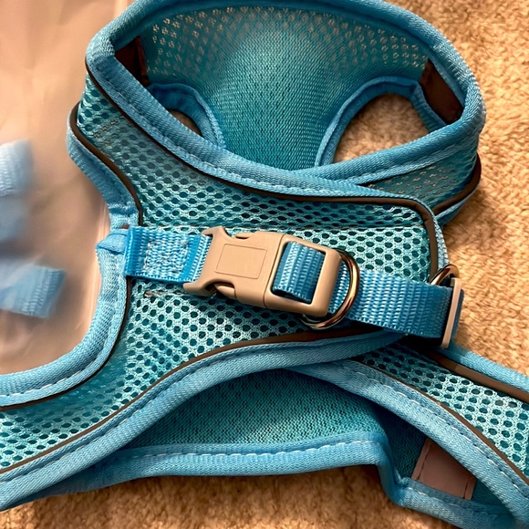 NWT Light Blue Reflective Double Secure Harness & Leash Set - Picture 4 of 9